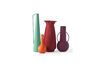 Miniaturansicht Set von 4 Vasen aus recyceltem Eisen mehrfarbig h45cm Evening Roman 10