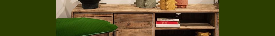 Materialbeschreibung Sideboard aus braunem Holz Berry