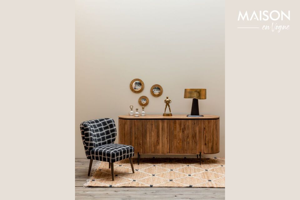 Entdecken Sie natürliche Eleganz und Robustheit mit unserem Sideboard aus Mangoholz
