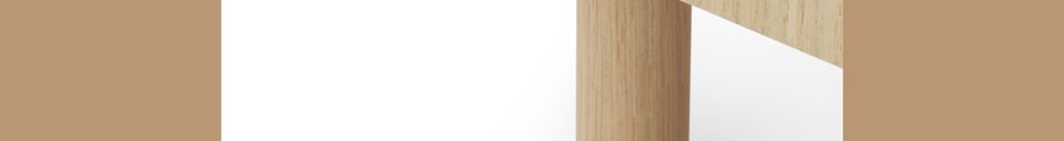 Materialbeschreibung Sideboard aus heller Eiche Rib