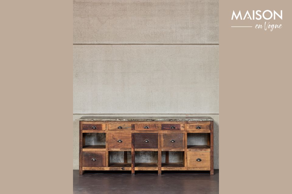 Sideboard Fabrica mit 10 Schubladen Chehoma