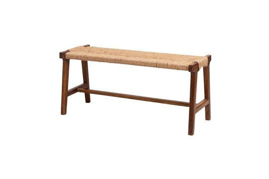 Sitzbank aus dunklem Holz Kuba
