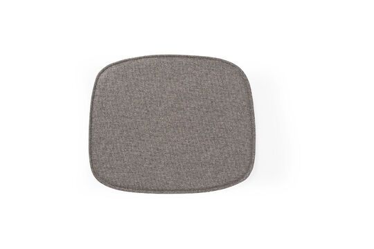 Sitzkissen aus grauem Stoff Form ohne jede Grenze
