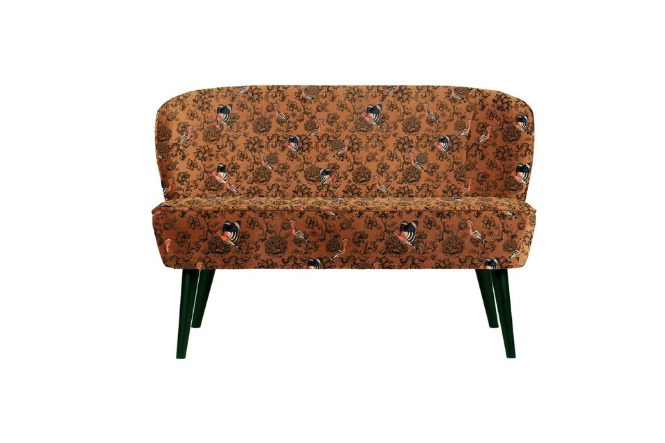 Sofa aus bedrucktem Samt Fenix Sara Woood