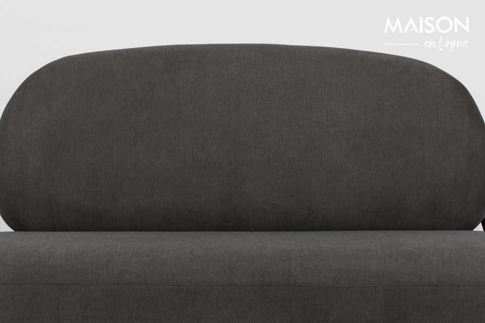 White Label living hat ein Cocooning-Sofa in schönen Grau- und Schwarztönen entworfen