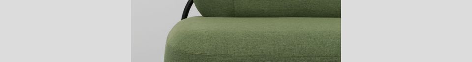 Materialbeschreibung Sofa Polly in grün