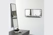 Miniaturansicht Spiegel aus schwarzem Metall mit Ablage Chic 2
