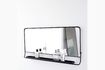 Miniaturansicht Spiegel aus schwarzem Metall mit Ablage Chic 1