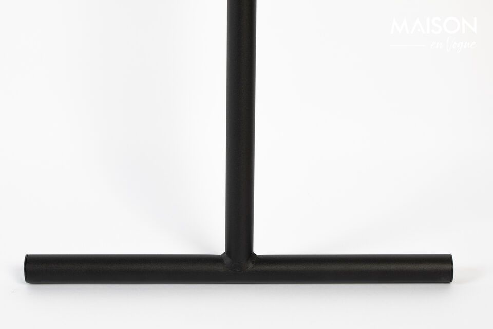 Entdecken Sie die elegante Schlichtheit des schwarzen Stahlspiegels \
