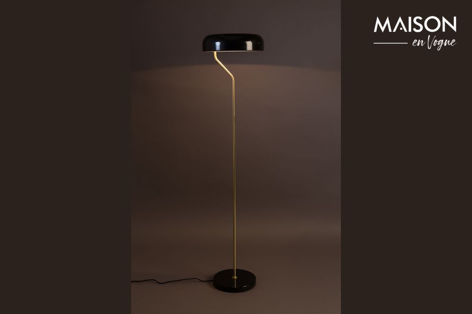 Stehleuchte Eclipse schwarz und gold DutchBone