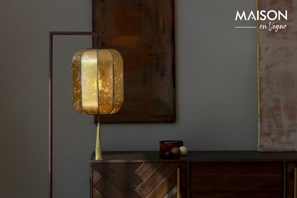 Chinesische Stehlampe mit Laterne