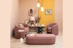 Miniaturansicht Stoffbank in Marsala-Rosa 4