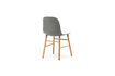 Miniaturansicht Stuhl aus Eiche und Kunststoff grau Form 6