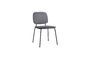 Miniaturansicht Stuhl aus grauem Polyestervelours Comma ohne jede Grenze