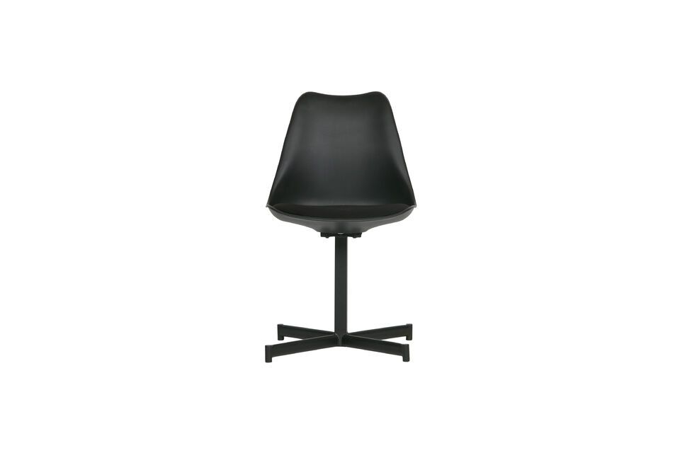 Dieser schwarze Flow-Stuhl ist perfekt für eine industrielle und designorientierte Einrichtung