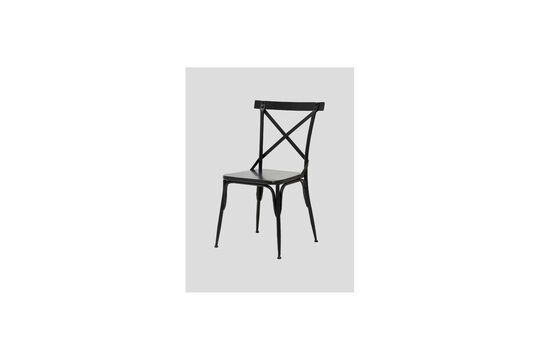 Stuhl aus schwarzem Metall Alto