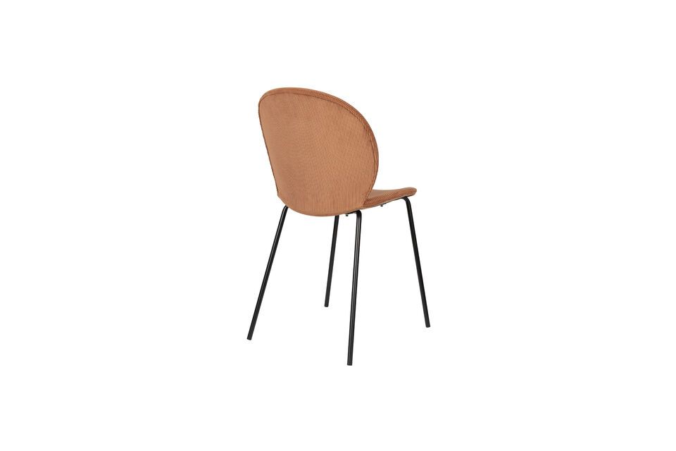 Stuhl aus terracota-farbenem Samt Bonnet - 8