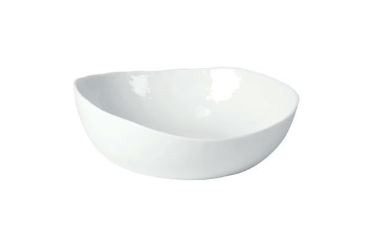Suppenschüssel aus weißem Porzellan ohne jede Grenze