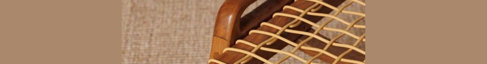 Materialbeschreibung Teakholz-Sessel beige Glasgow