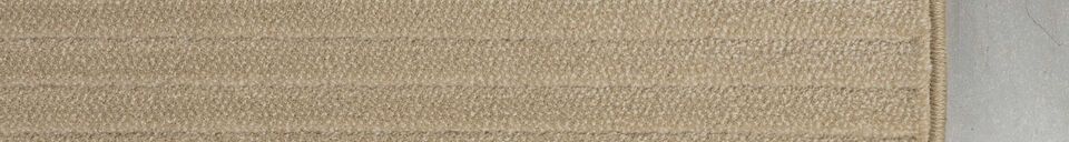 Materialbeschreibung Teppich 160x230 cm aus beigem Stoff Shore