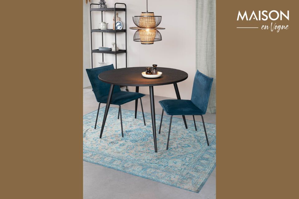 Seine moderne blaue Farbe