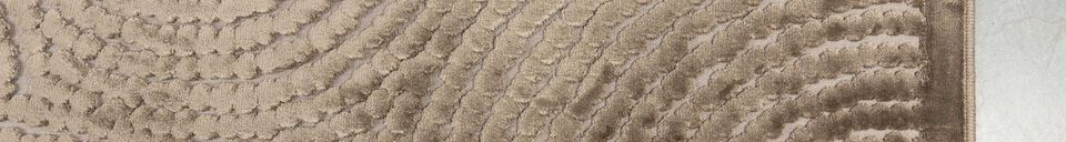 Materialbeschreibung Teppich 240x170 cm aus beigem Stoff Dots