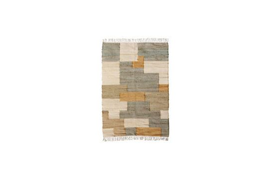 Teppich aus mehrfarbiger Baumwolle 120x180 cm Vert