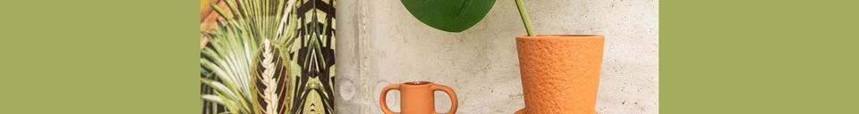 Materialbeschreibung Terrakotta Vase mit 3 Ringen Allex