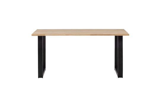 Tisch 160x90 aus massiver Eiche in beige mit U-förmigen Beinen Tablo ohne jede Grenze