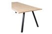 Miniaturansicht Tisch 199x90 aus massiver Eiche beige Quadratfuß Tablo 8