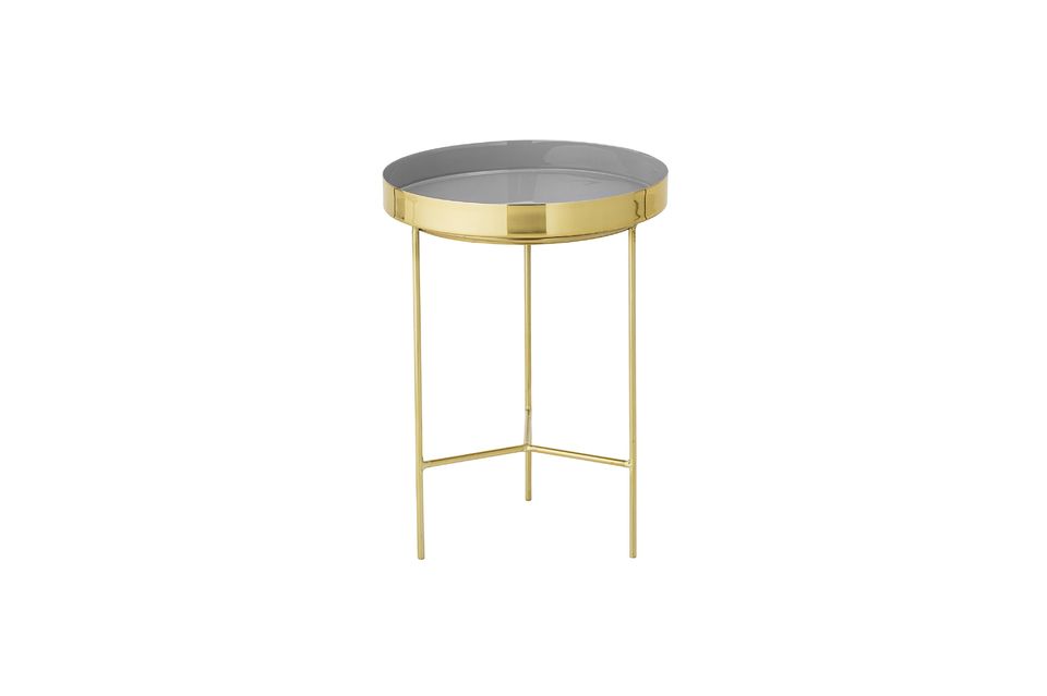 Tisch mit grauer Aluminiumplatte Sola Bloomingville