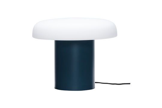 Tischlampe aus dunkelblauem Glas Ateliers