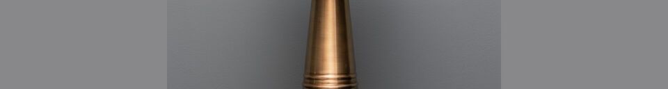 Materialbeschreibung Tischlampe aus Metall gold Pilz-Z