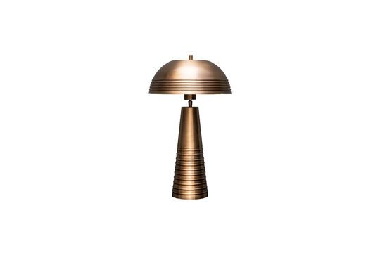 Tischlampe aus Metall gold Pilz-Z