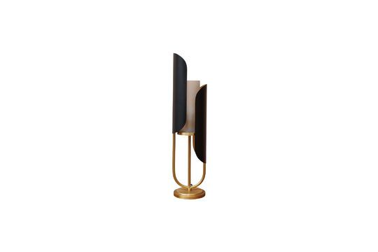 Tischlampe aus Metall in Gold und Schwarz Moderna