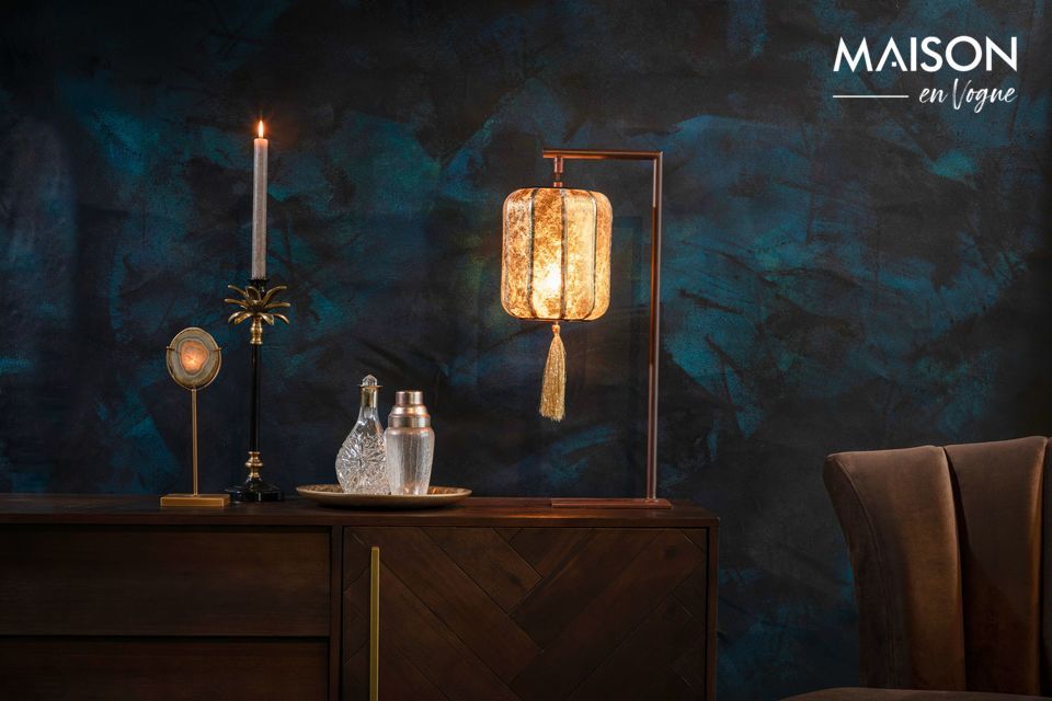 Tischlampe Suoni Gold Dutch Bone