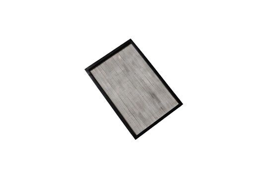 Tischplatte aus schwarzem und weißem Holz Rectangulaire