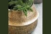Miniaturansicht Übertopf aus Aluminium mit Goldmessing-Finish Rattan 2