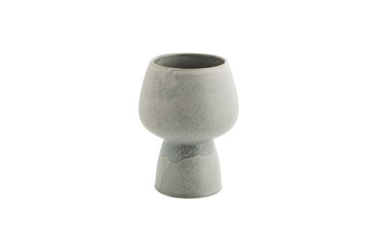 Übertopf aus grauer Keramik Inspia
