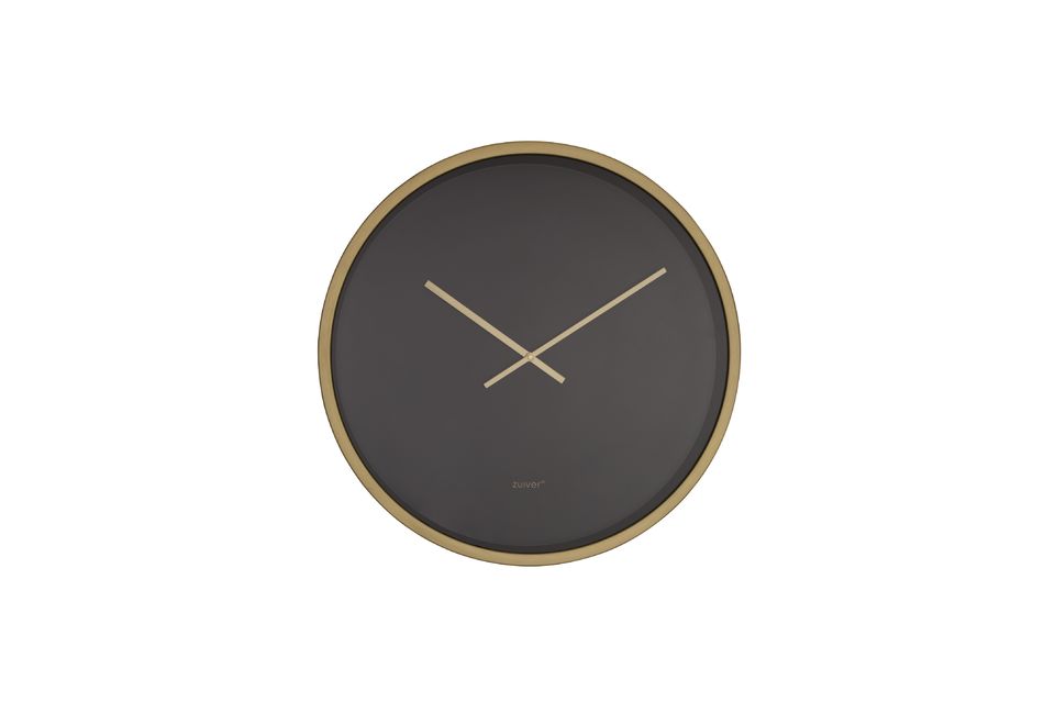 Die Time Bandit-Uhr in Schwarz/Messing bietet ein einfaches, aber wirkungsvolles Design