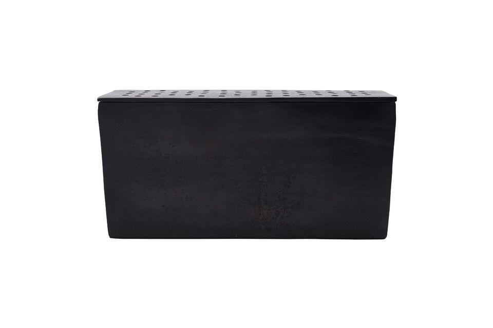Vase aus Aluminium Messing schwarz Flow House Doctor