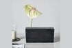 Miniaturansicht Vase aus Aluminium Messing schwarz Flow 3