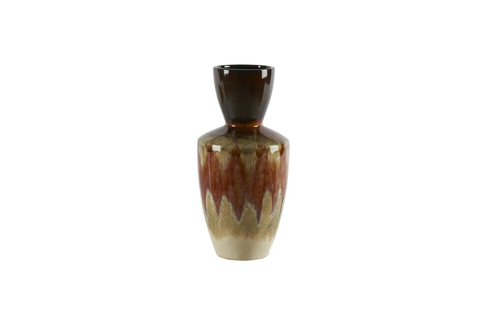 Vase aus Keramik Orange Volcano Athezza