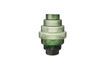 Miniaturansicht Vase aus mundgeblasenem grünen Glas Steps 1