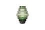 Miniaturansicht Vase aus mundgeblasenem grünen Glas Steps ohne jede Grenze