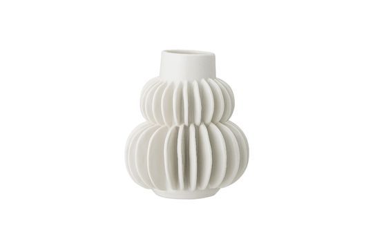Vase aus weißem Stein Badaroux