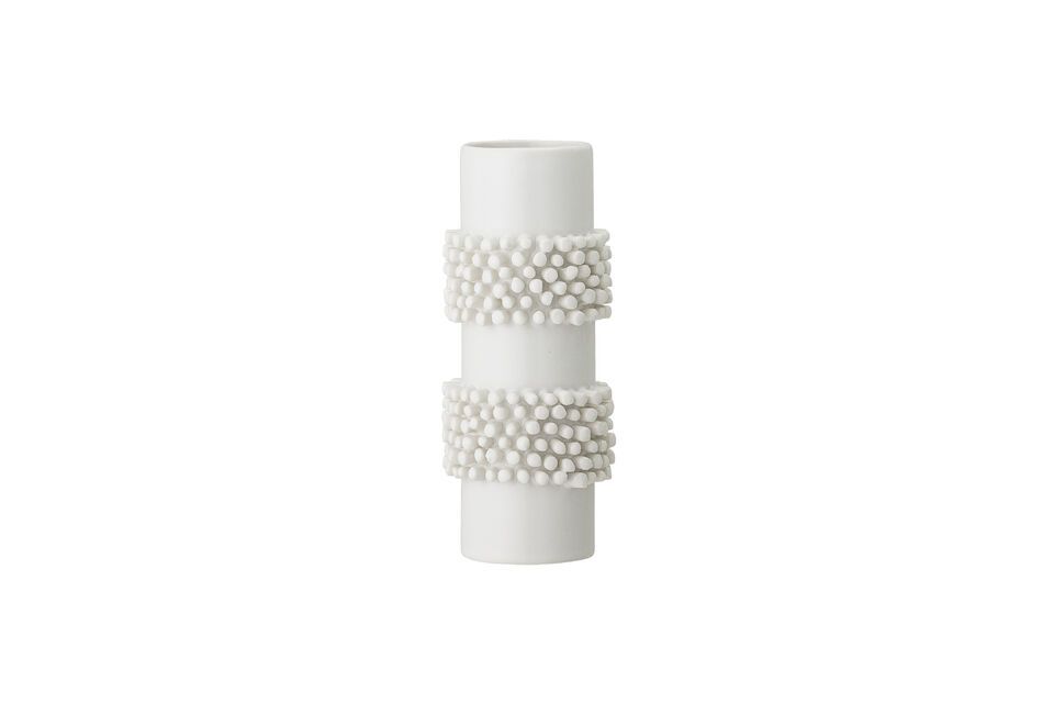 Vase aus weißem Stein Barrit Bloomingville