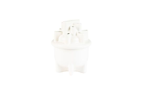 Vase aus weißer Keramik 28 cm Bassin
