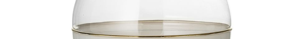 Materialbeschreibung Vase Dôme aus weißem Glas