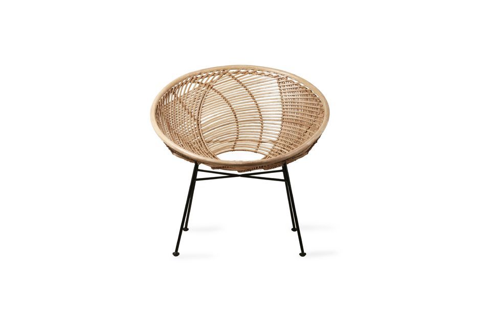 Mit seinem runden Design macht dieses Möbelstück Lust, sich bequem niederzulassen